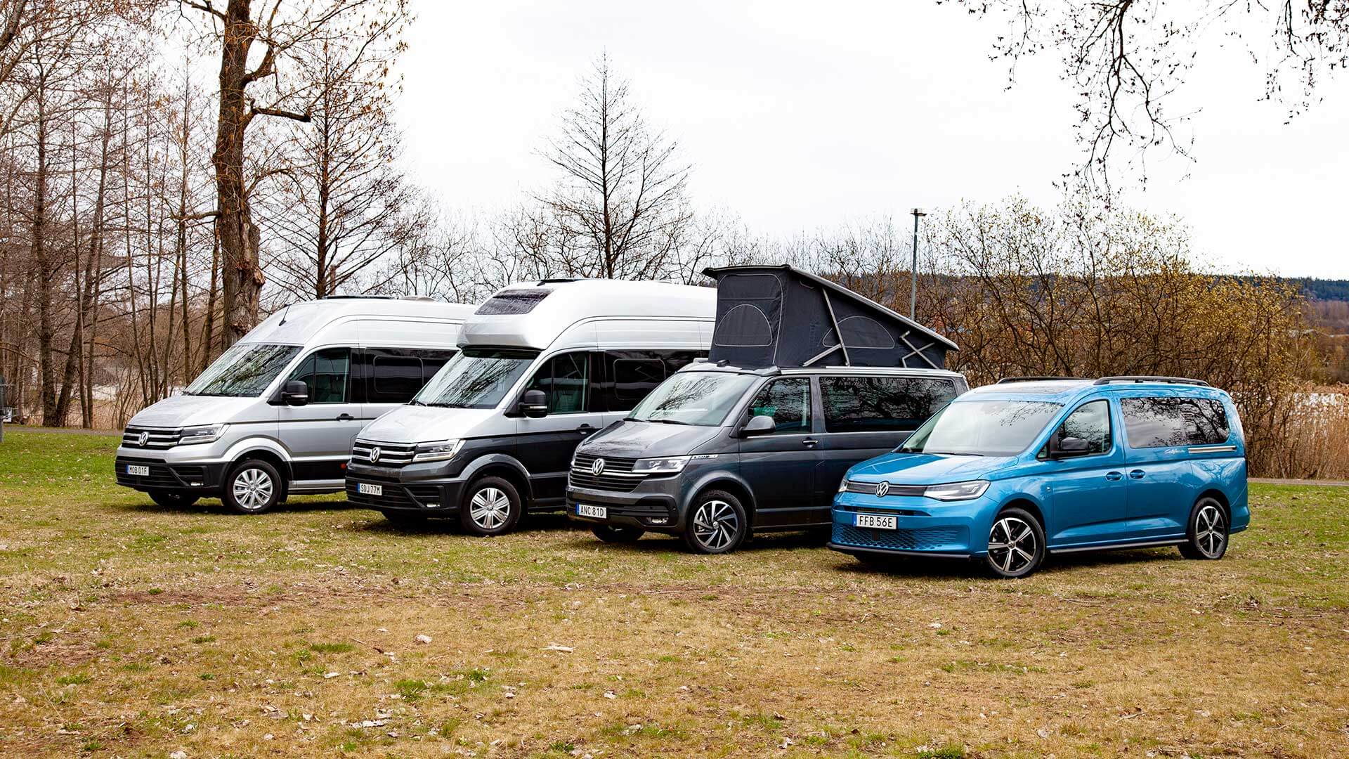 Samlingsbild Pa Campingbilar I Knektaparken Jonkoping