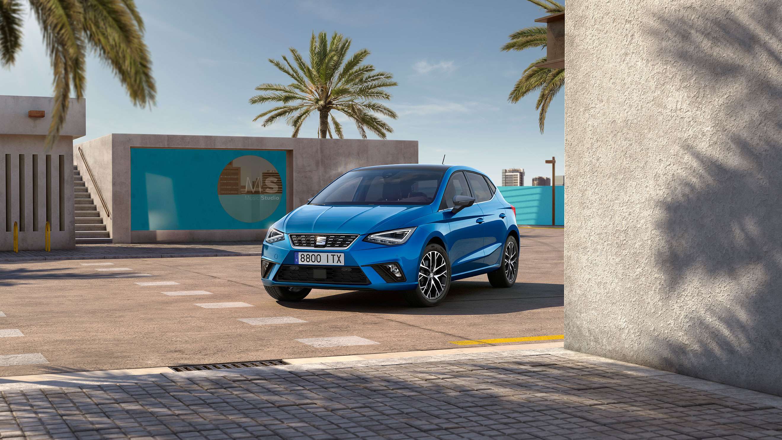 Blå SEAT Ibiza