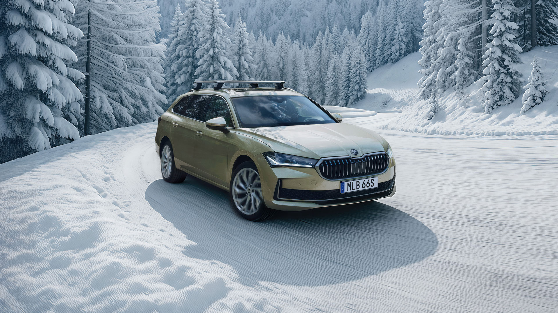 Skoda Superb Vinterbild