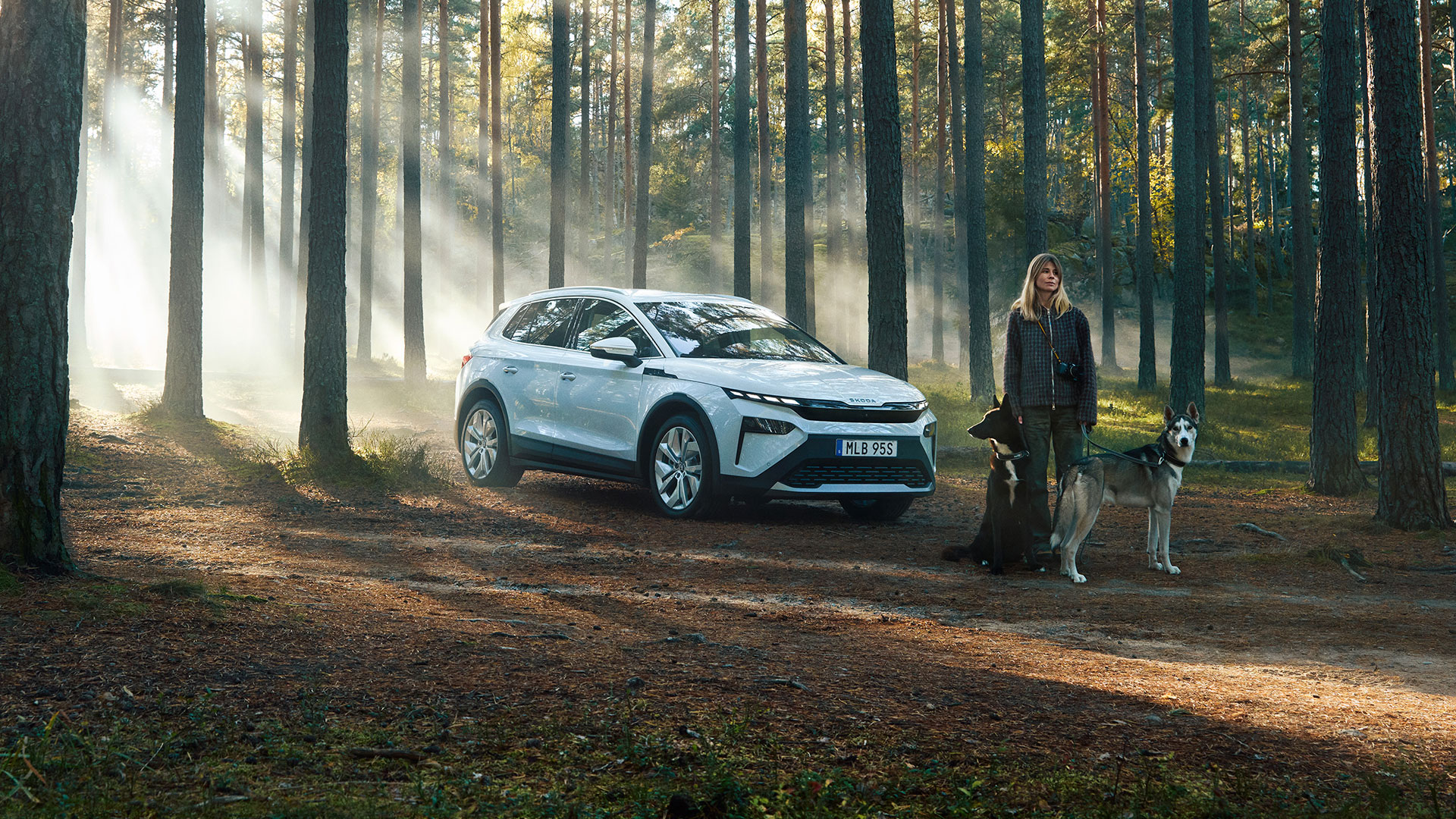 Skoda Elroq I Skogsmiljö